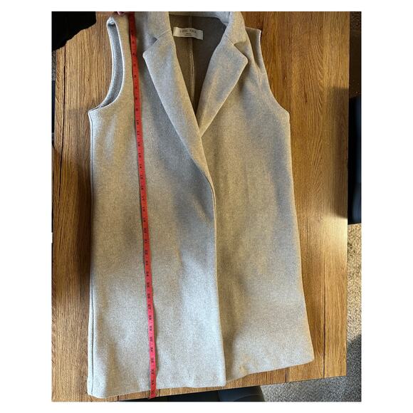 Love Tree Tan Long Vest Women's Size Small - Picture 5 of 5